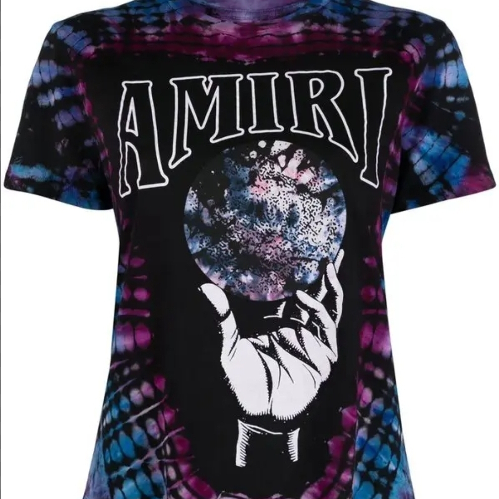 Amiri Cosmic Tie-Dye Tee - Black, Purple, Blue
